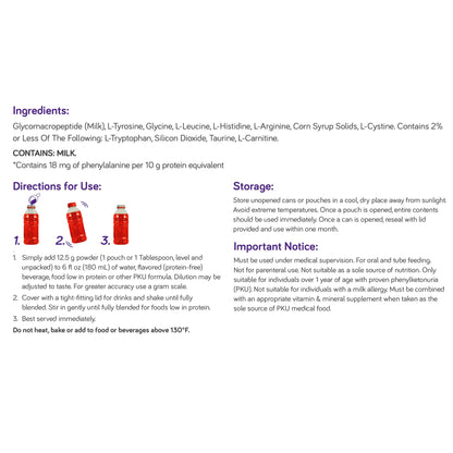 PHENYLADE, GMP MIX-IN POUCH UNFLAVORED 12.5GM