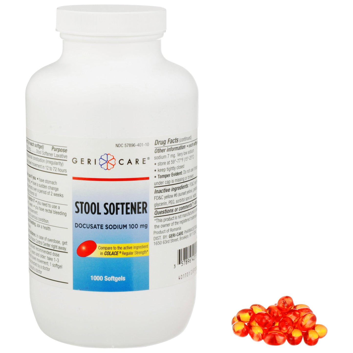 LAX DSS, SOFT GEL 100MG