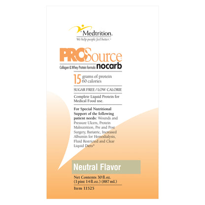 PROTEIN, PROSOURCE NO CARB 30OZ