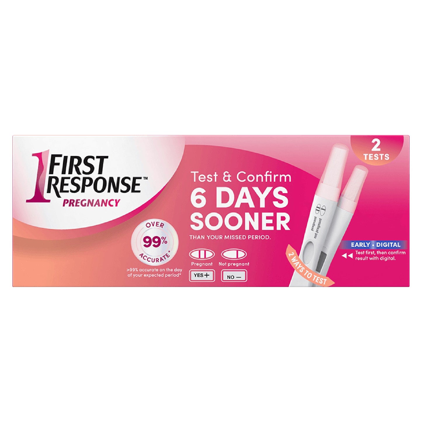 FIRST REPONSE, ONE STEP 2COUNTPREGNANCY TEST 9CHURC