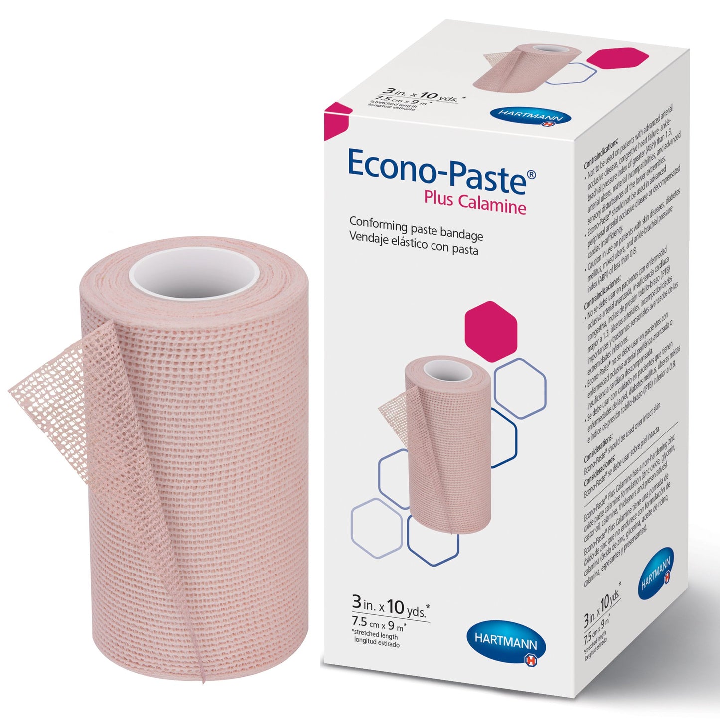 BANDAGE, ECONO-PASTE+ CALAMINE3"X10YD