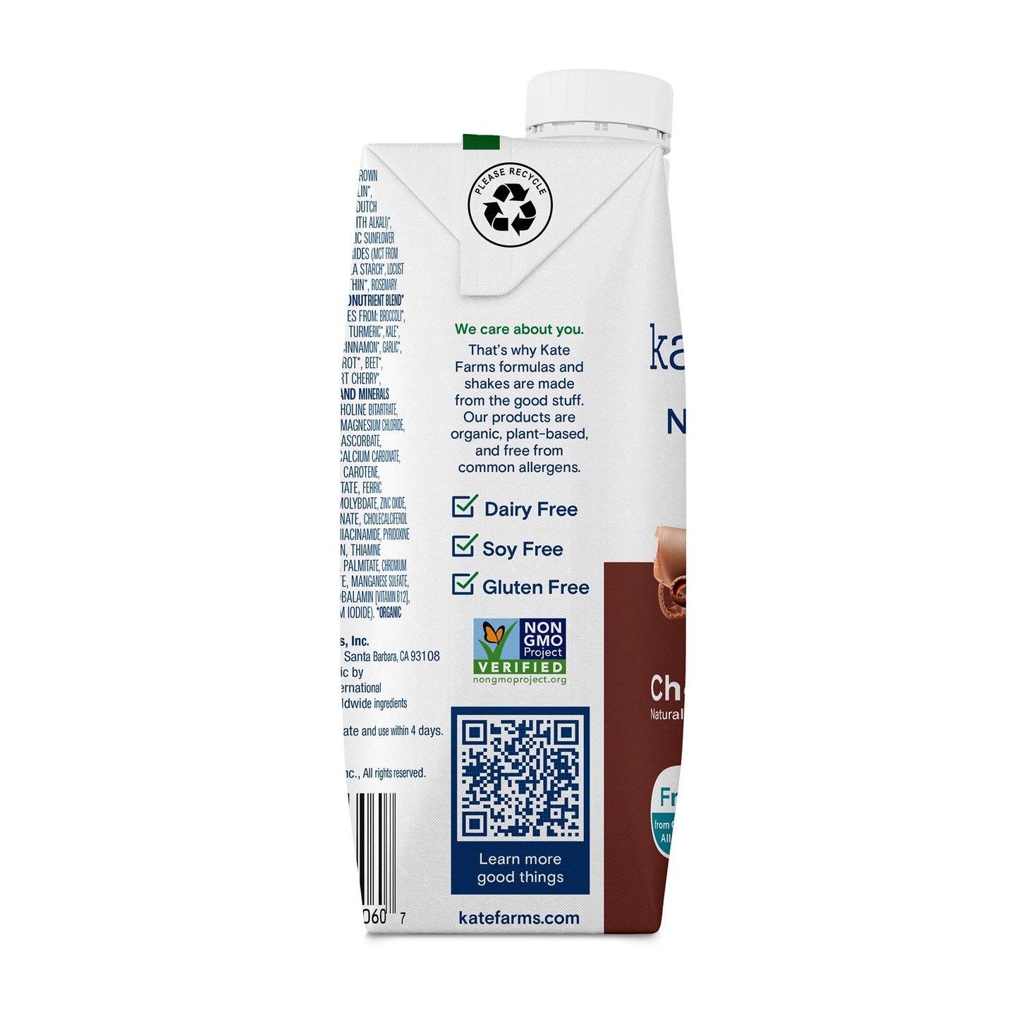 SHAKE, NUTRITION KATE FARMS CHOCOLATE 11FL OZ 325ML