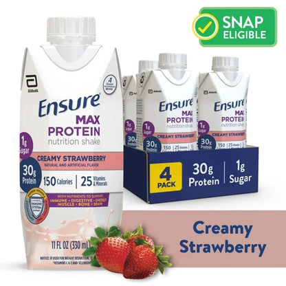 ENSURE, MAX PROTEIN STRWBRY 330ML