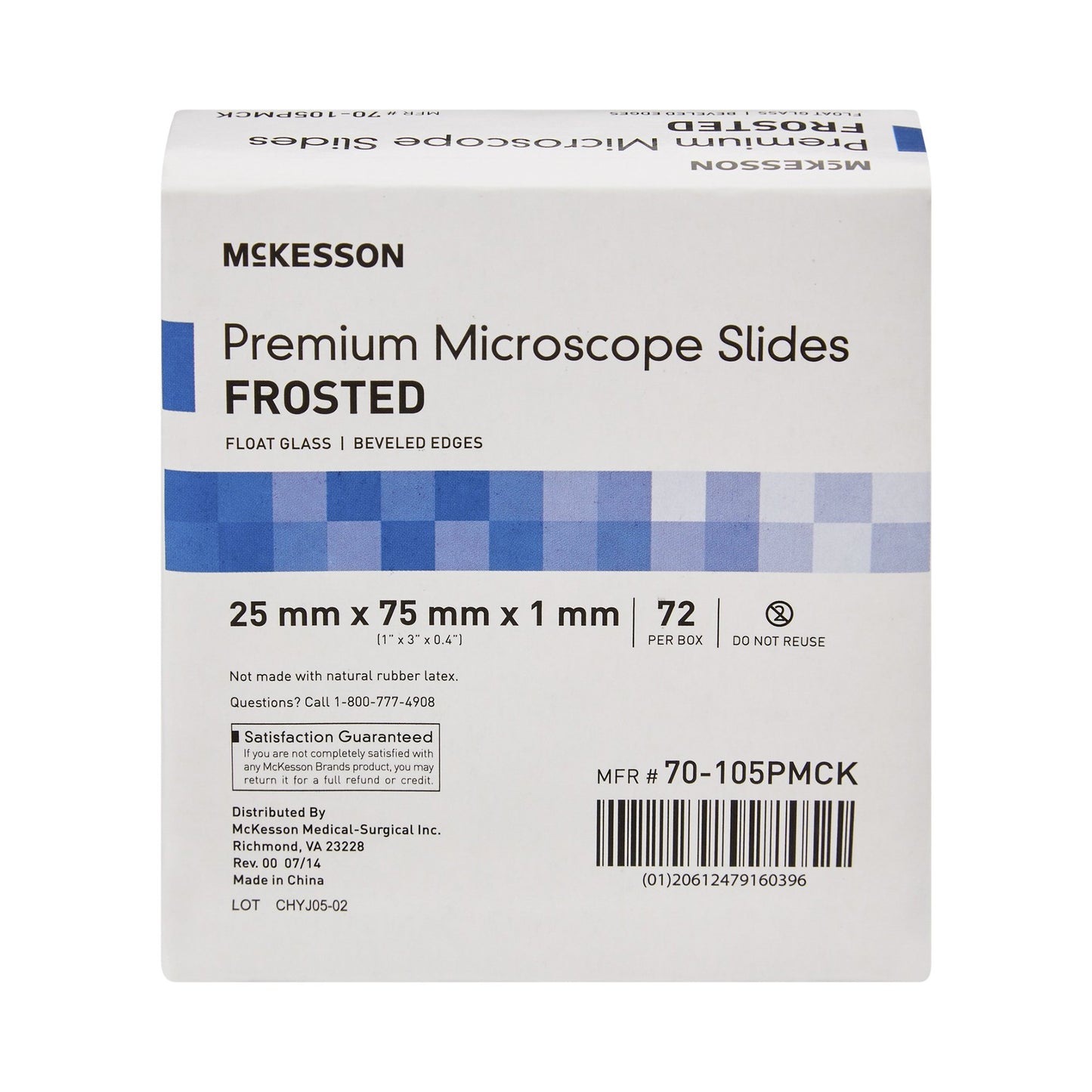 SLIDE, FROSTED PREMIUM 25X75X1MM
