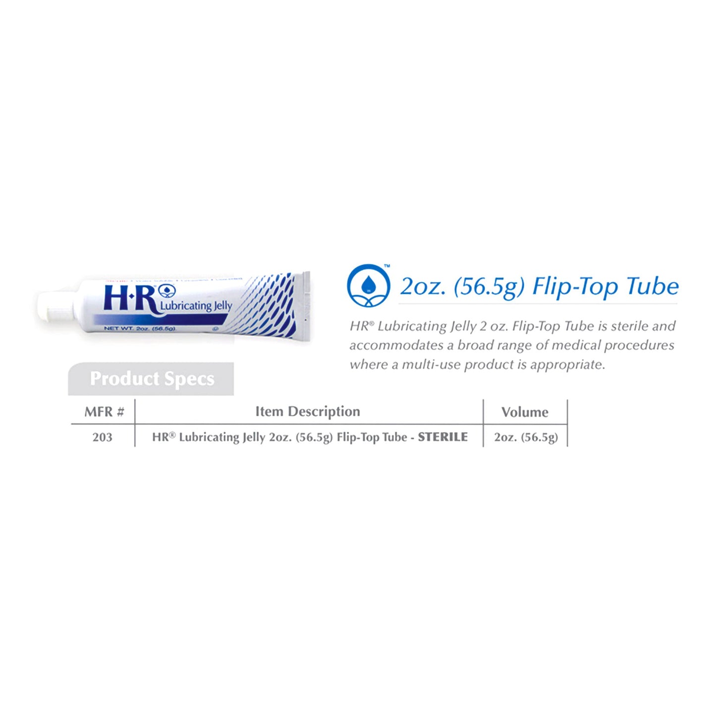 LUBRICATING JELLY, GEL FLIP TOP STR 2OZ