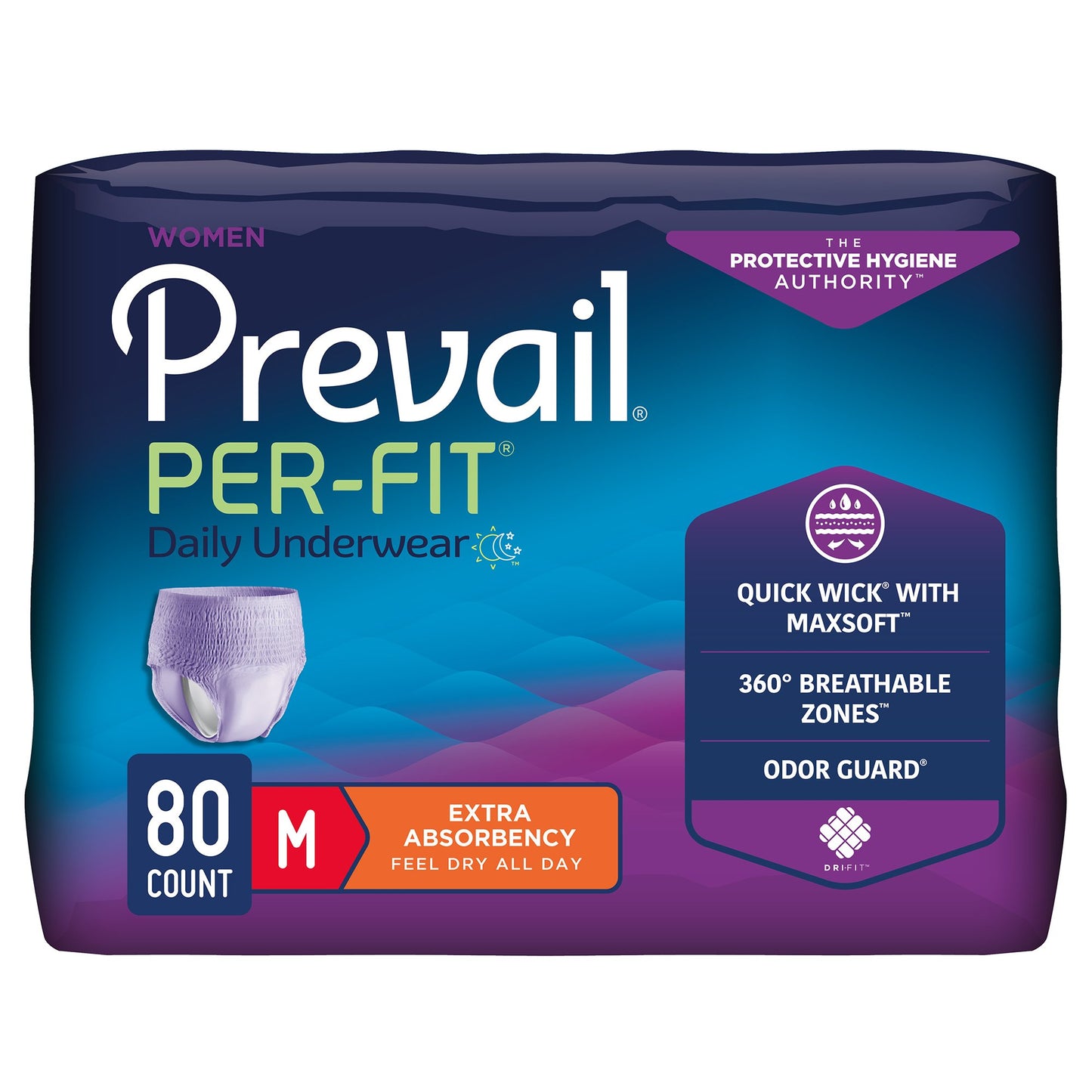 UNDERWEAR, PREVAIL PER-FIT WOMEN 34"-36" MED