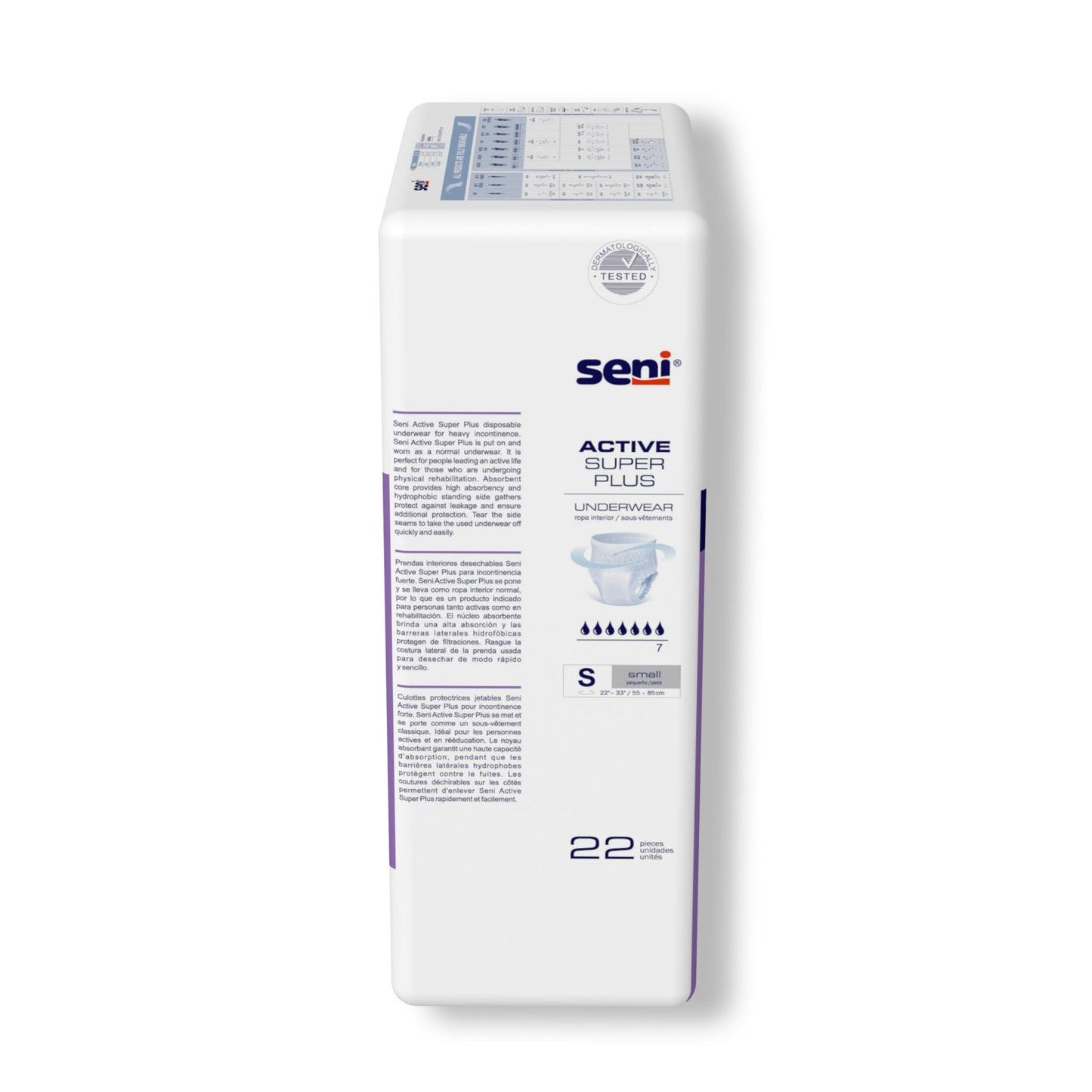 UNDERWEAR, INCONT ACTIVE SUPER+ SM 22"-33"