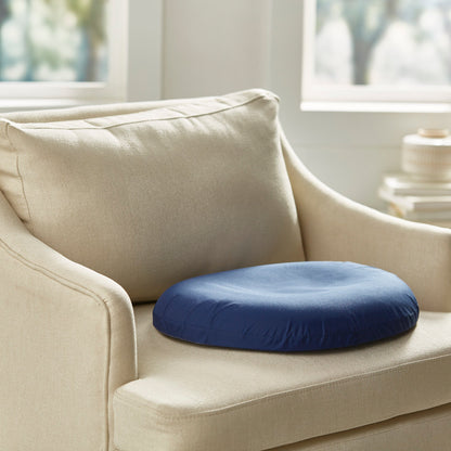 CUSHION, DONUT NAVY BLU 18"