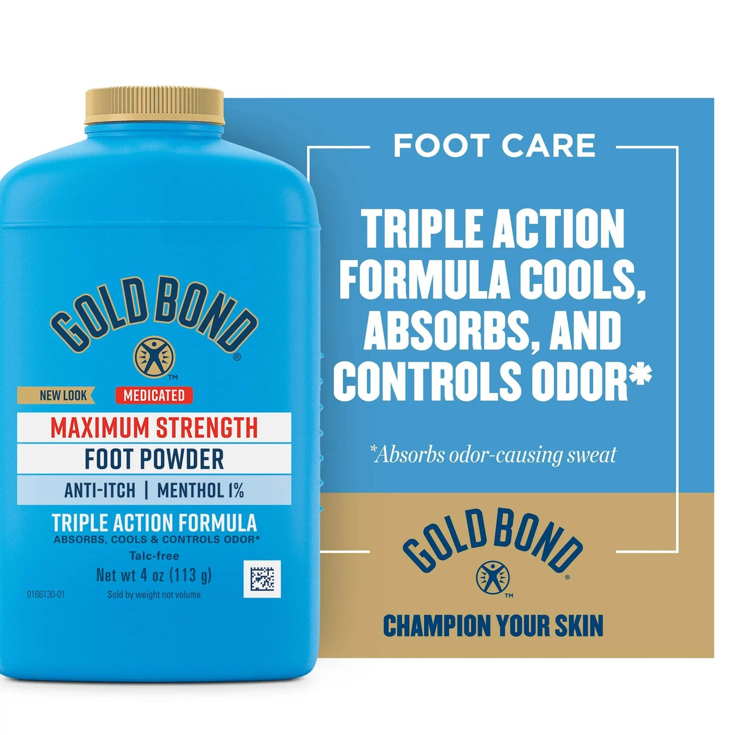 GOLD BOND, PDR FOOT MEDICATEDMAXIMUM STRENGTH 4OZ