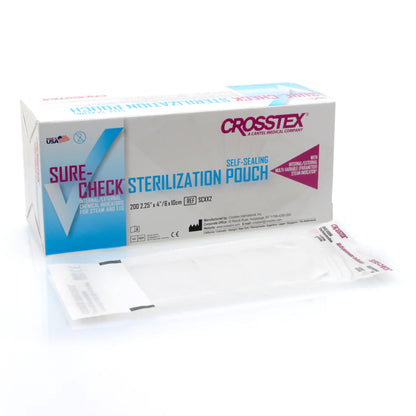POUCH, STERILIZATION SURECHEC2.25"X4"