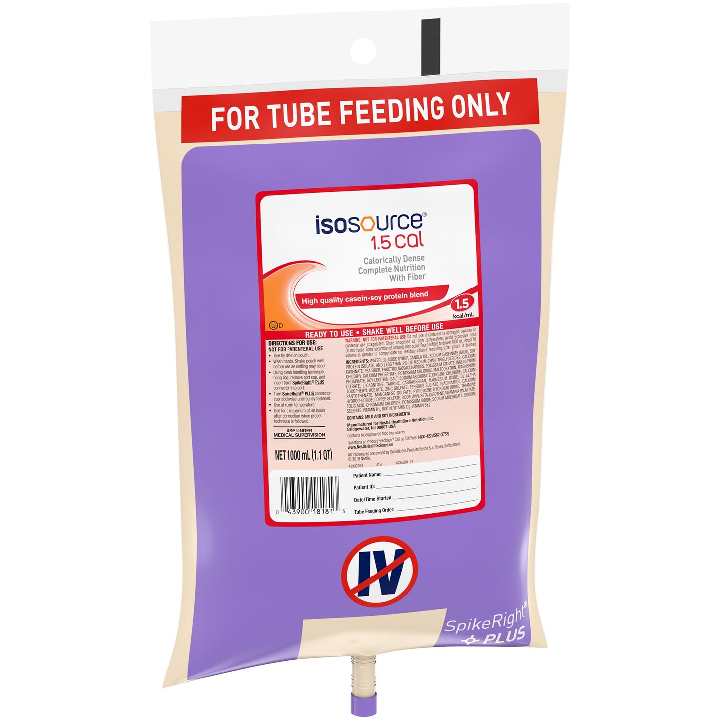 ISOSOURCE 1.5, CLSD SYSTEM 1000ML