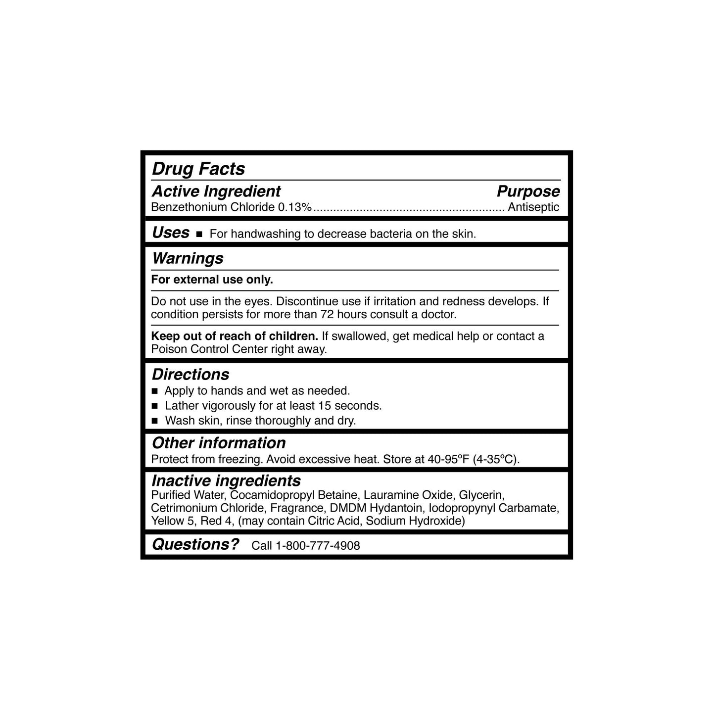SOAP, MCKESSON FOAMING ANTIBBENZETHONIUM CHLORIDE 18OZ