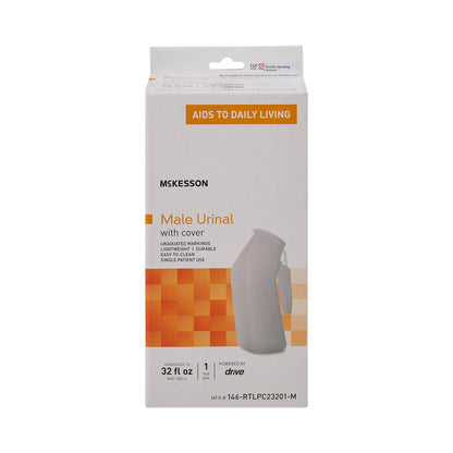 URINAL, MALE W/CAP GRADUATED 32OZ