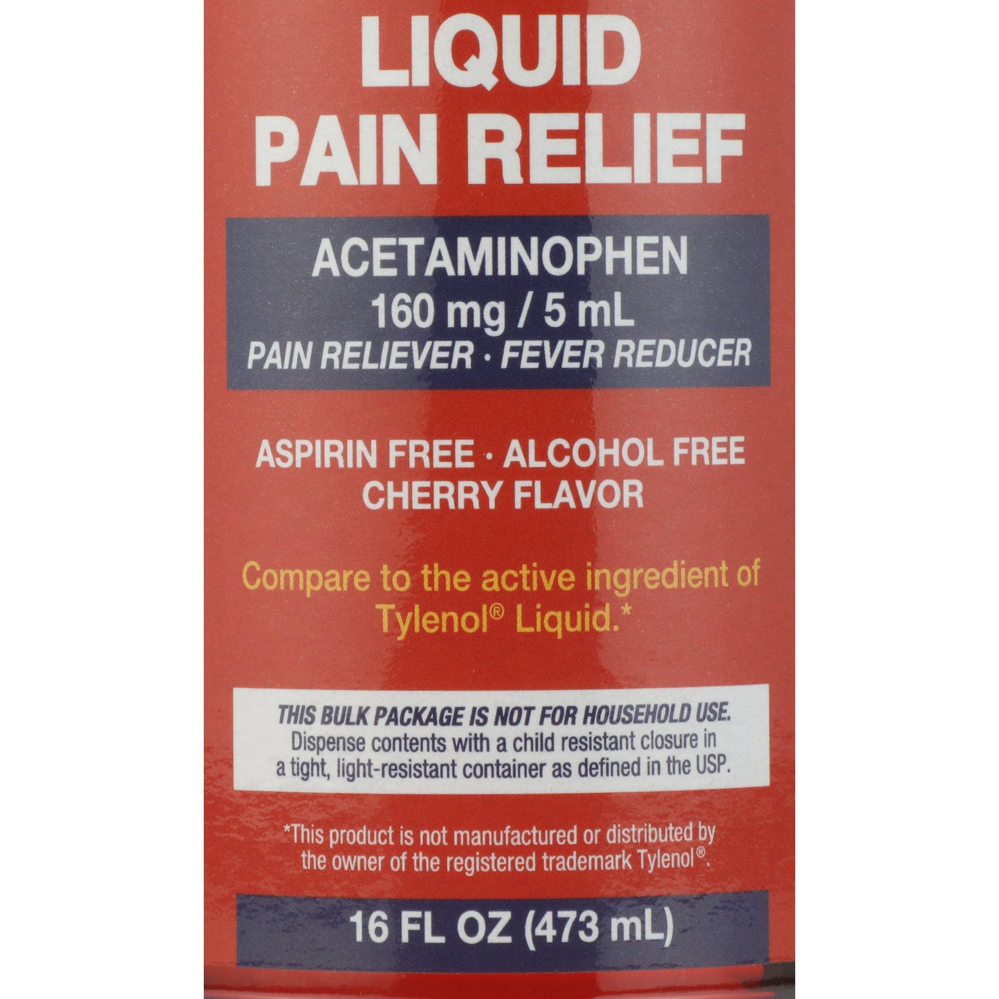 ACETAMINOPHEN LIQ 160MG/5ML CHERRY ELX AF 16OZ 12/CS