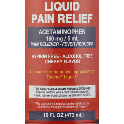 ACETAMINOPHEN LIQ 160MG/5ML CHERRY ELX AF 16OZ 12/CS