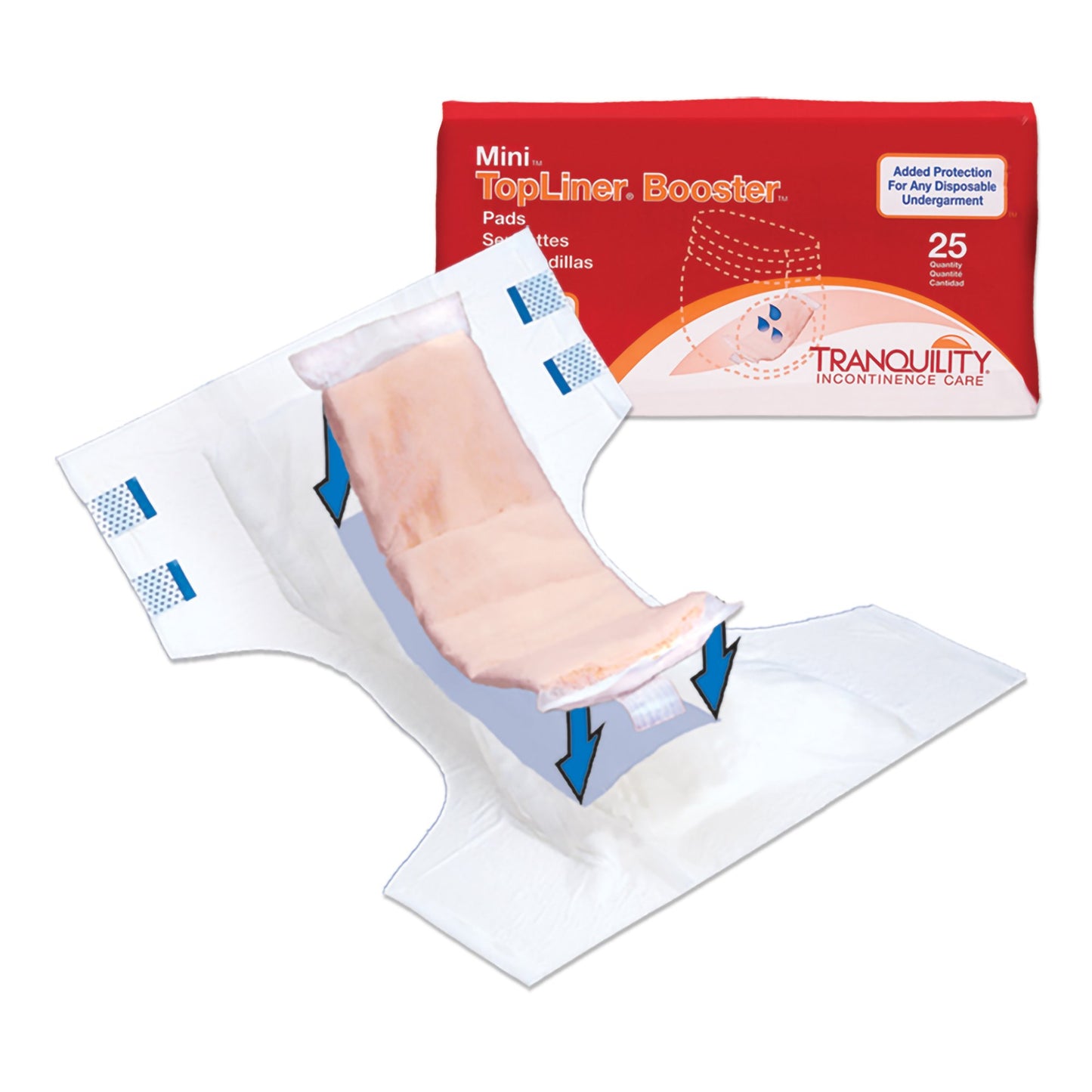 PAD, INCONT BOOSTER 10 1/2"X23/4" 5.7OZ CAP