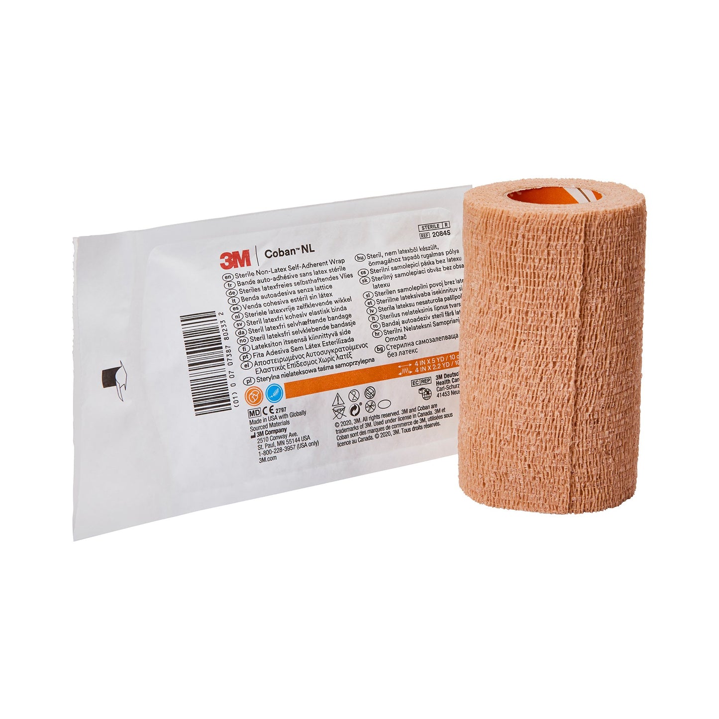 BANDAGE, COBAN LF STR TAN 4"X5YDS