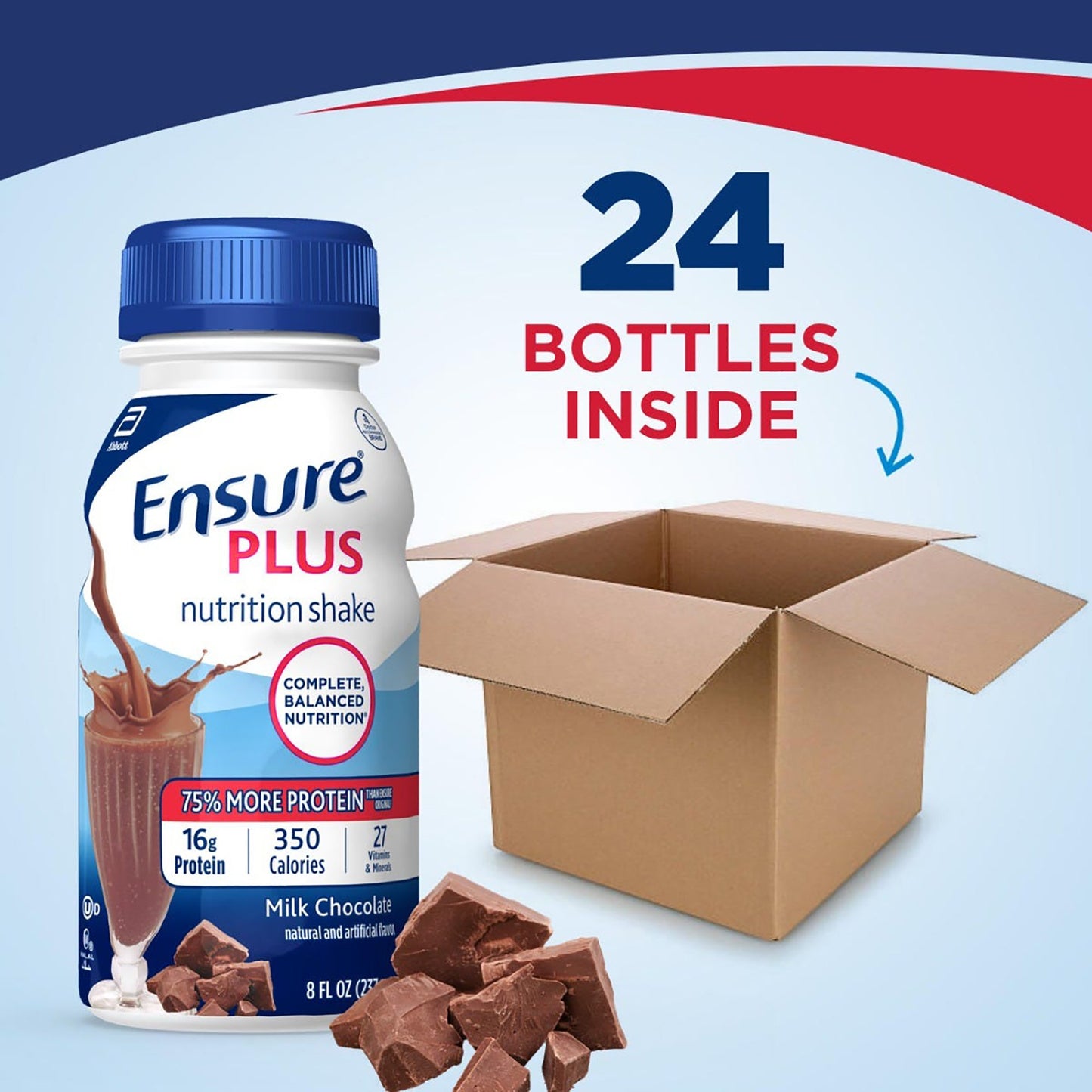ENSURE PLUS, RTD CREAMY MILK CHOC 8OZ