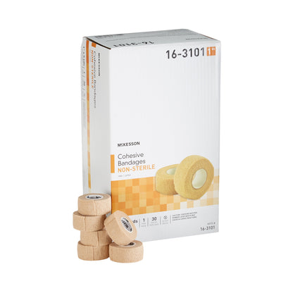 BANDAGE, COHESIVE N/S TAN 1"