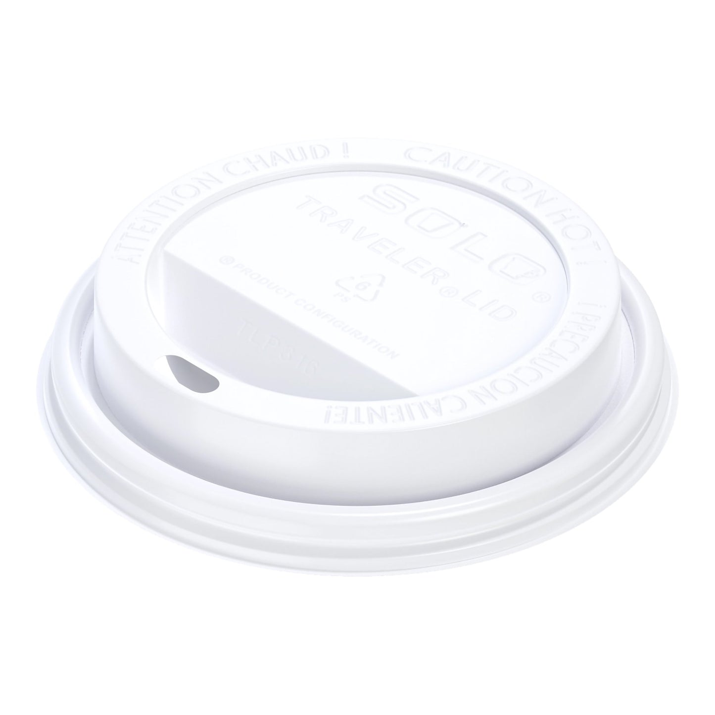 LID, CUP HOT POLY WHT