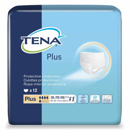 UNDERWEAR, TENA PROTECTIVE PLUS 2XLG