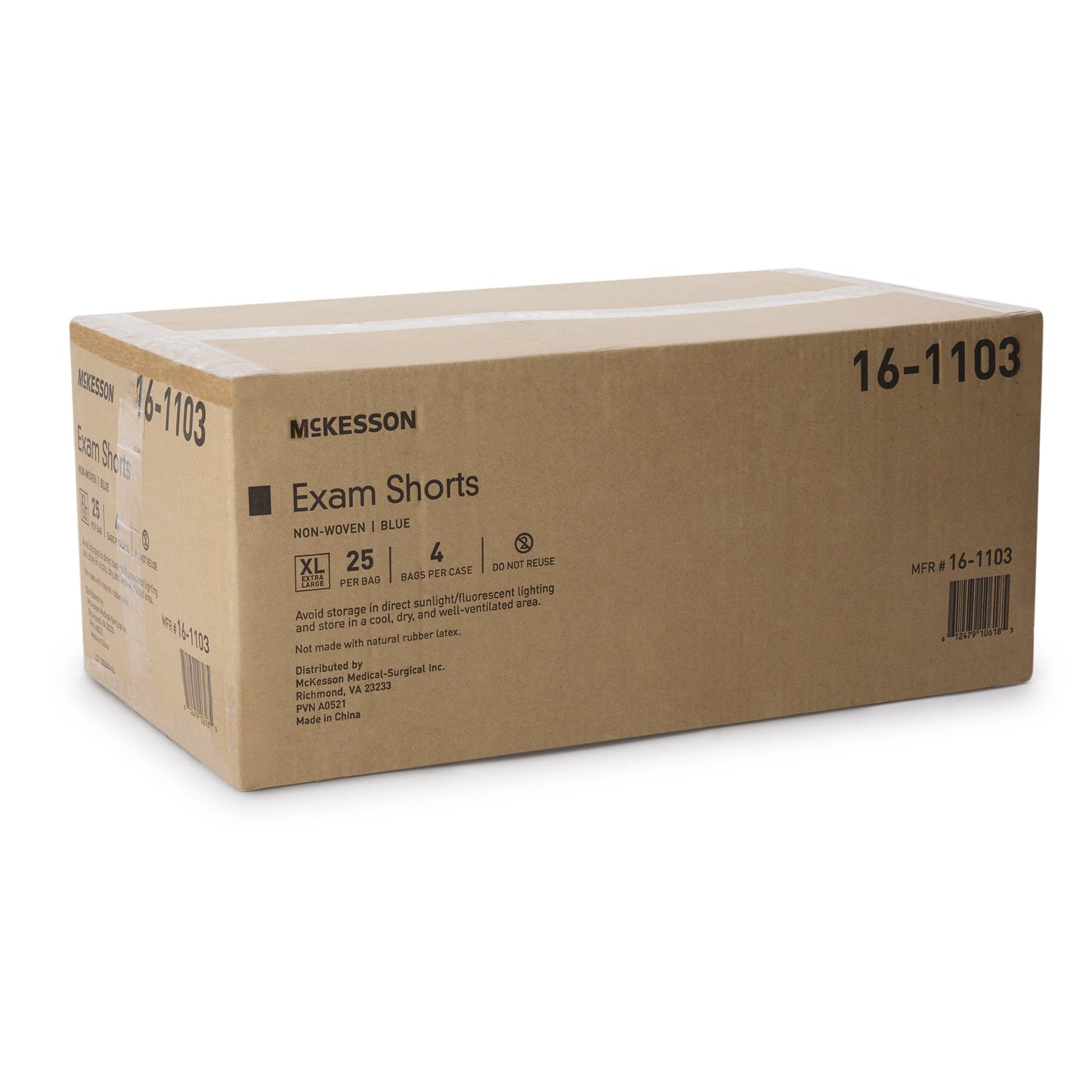 SHORTS, EXAM ORTHO BLU XLG 38"-48"