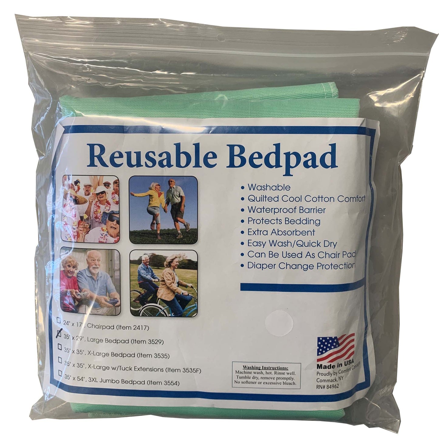 PAD, BED RUSBL BULK 35X35