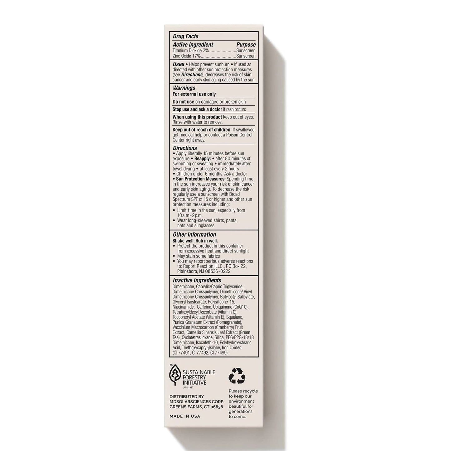 CREAM, SPF MD MINERAL BB LIGHT1.23OZ