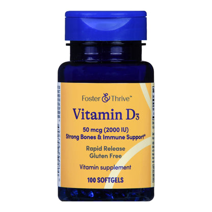 VITAMIN D3, TAB SGEL FT SM 50MCG2000IU