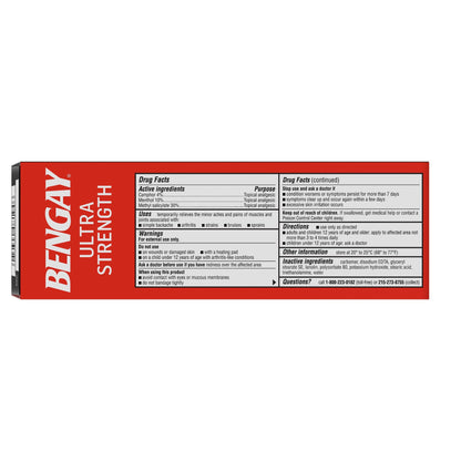 BENGAY, ULTRA STRENGTH 4OZ
