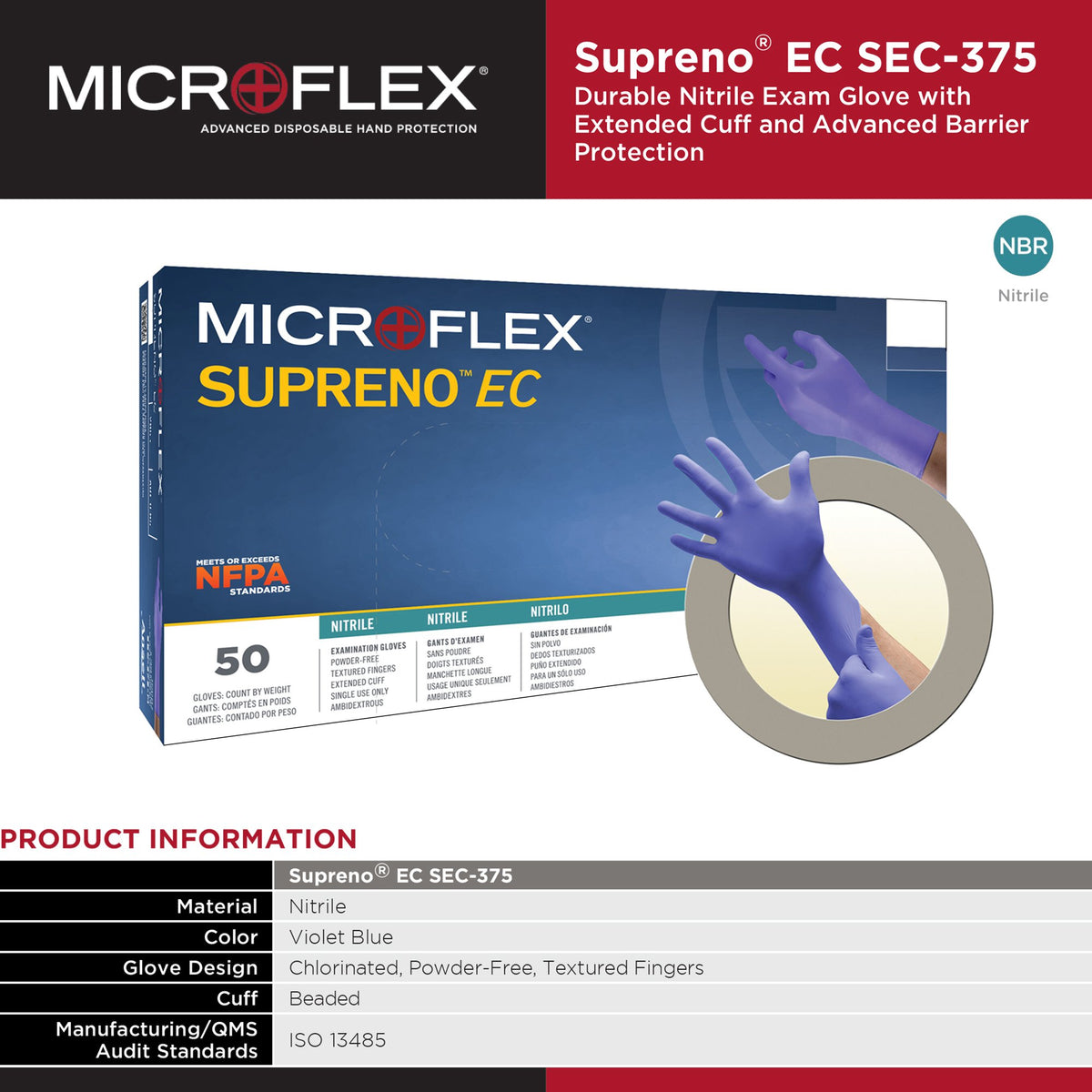 GLOVE, EXAM NTRL XL N/S EXTCFCHEMO