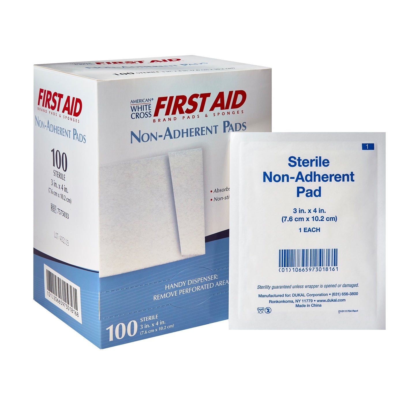 DRESSING, PAD N/ADH STR 3"X4"1'S