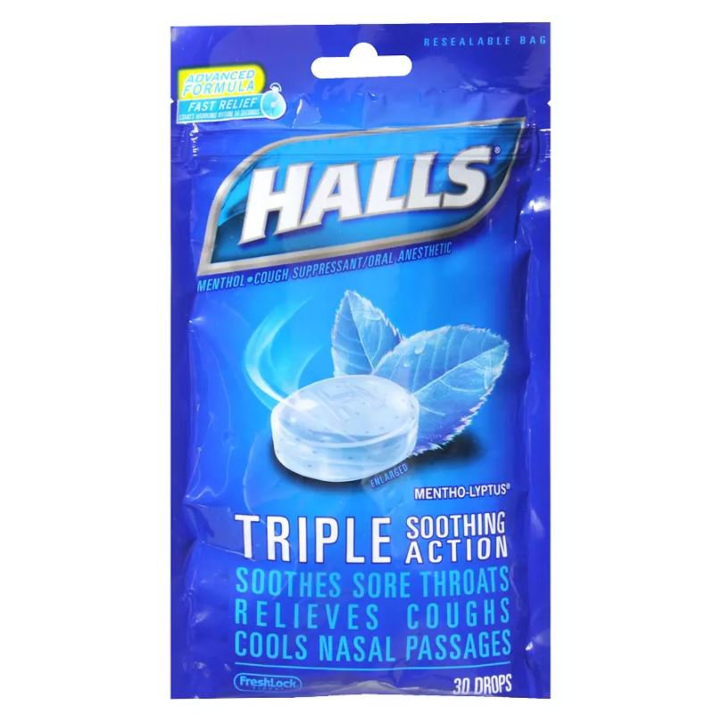 HALLS COUGH, LOZ MENTHOLIPTIS