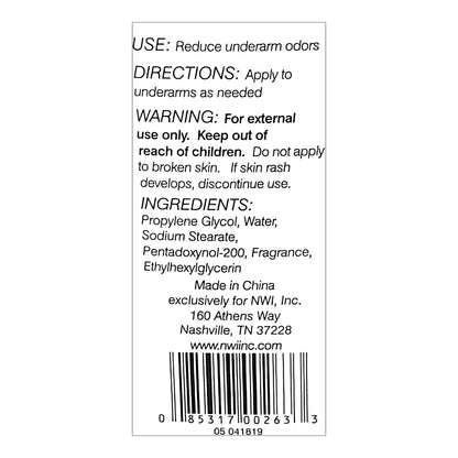 DEODORANT, STICK ALCOHOL FREE