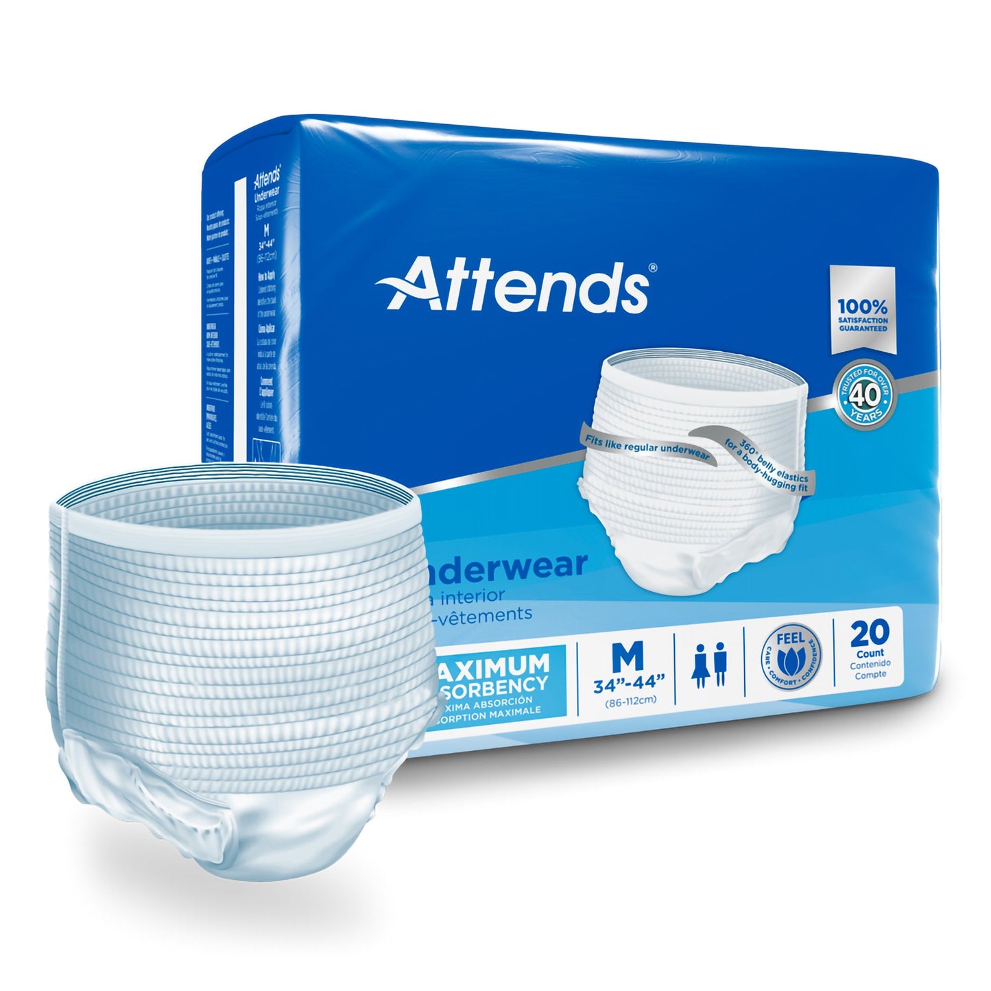 UNDERWEAR, ATTENDS MAX ABSRB MED