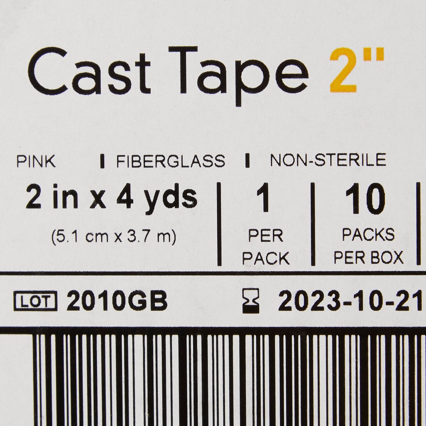 TAPE, CAST PNK LF 2"X4YDS