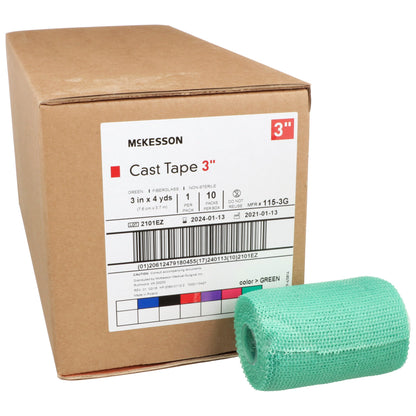 TAPE, CAST GRN LF 3"X4YDS