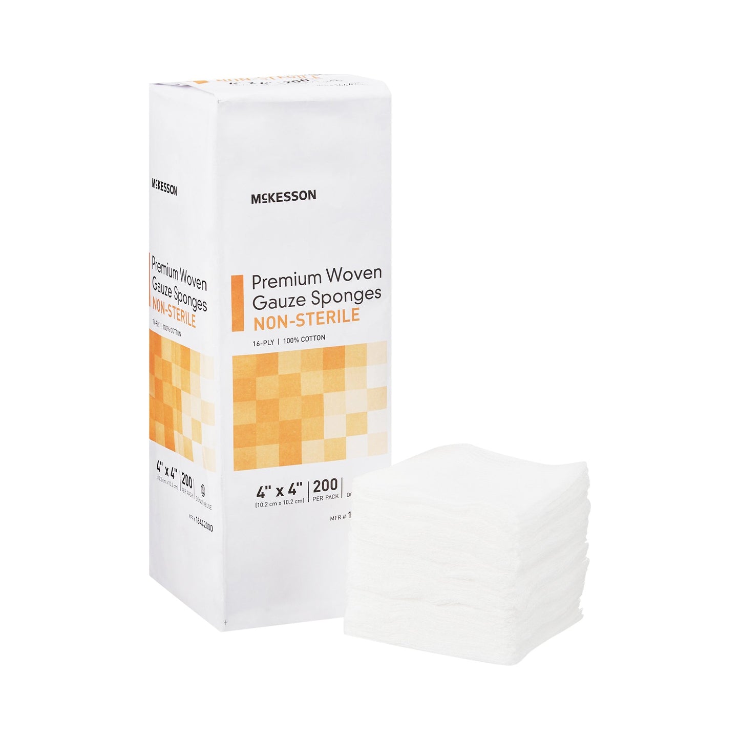 SPONGE, GAUZE 16PLY H-FOLD N/S4"X4"