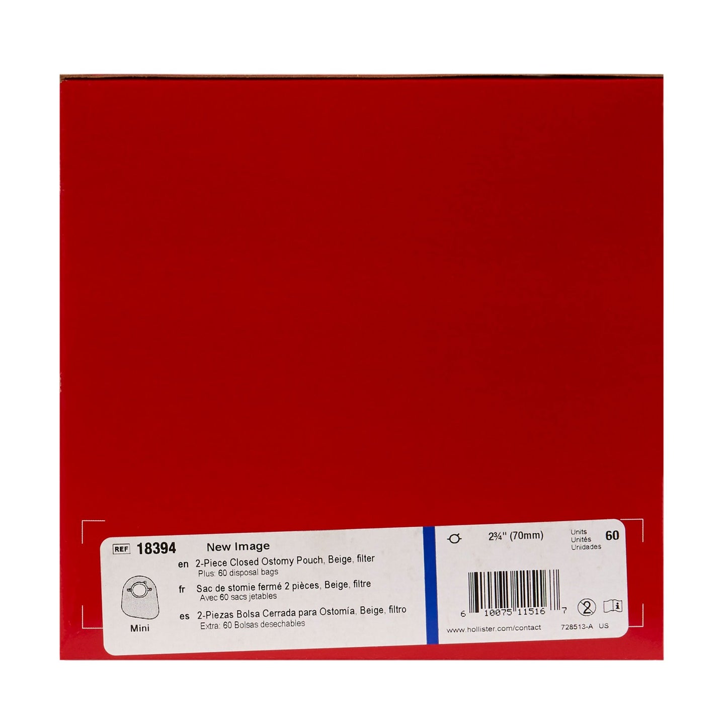 POUCH, NEW IMAGE BGE MINI FLTR2 3/4" 70MM