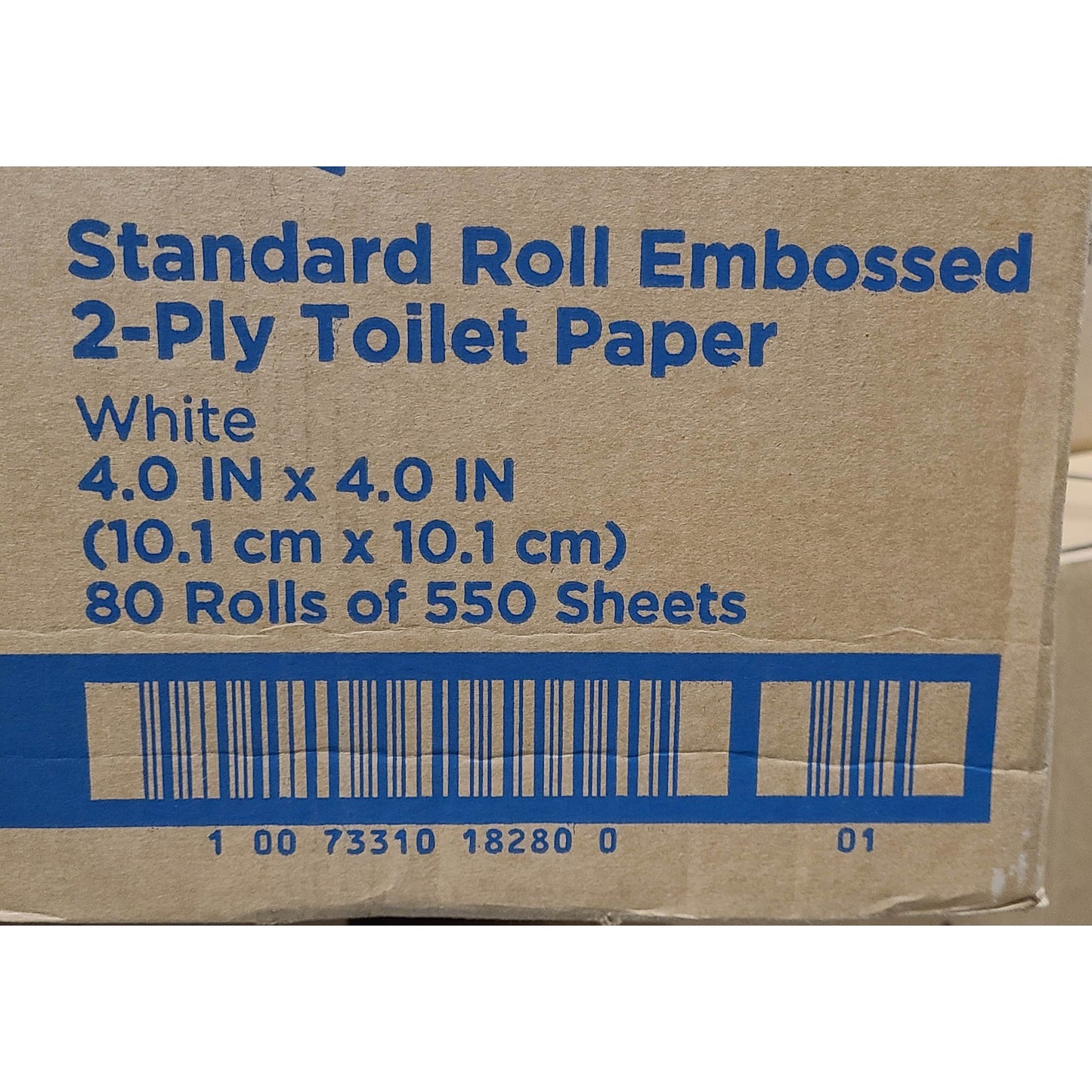 TISSUE, TOILET 2PLY 4.5X4.05 WHT