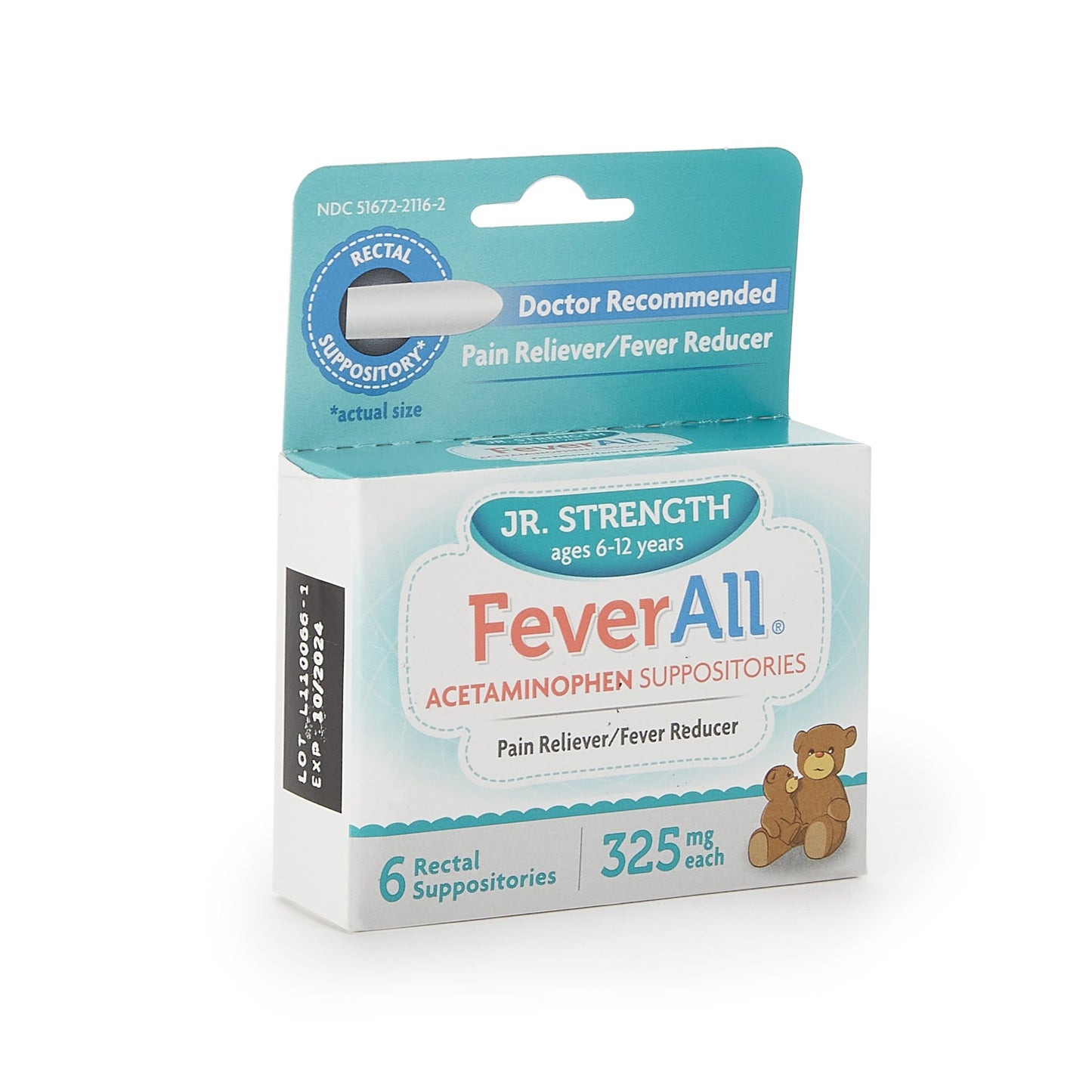 FEVERALL, SUPPOSITORY RECTAL JR 325MG