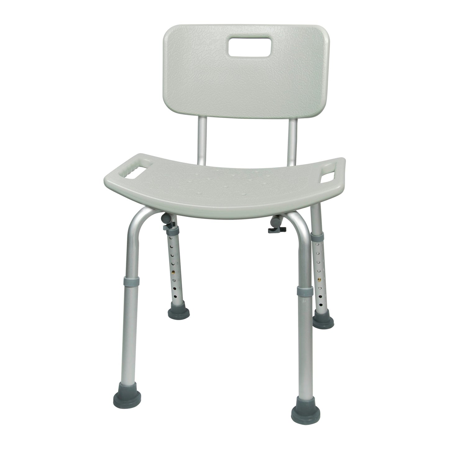 BENCH, BATH W/BACK ALUM FRAME300LBS