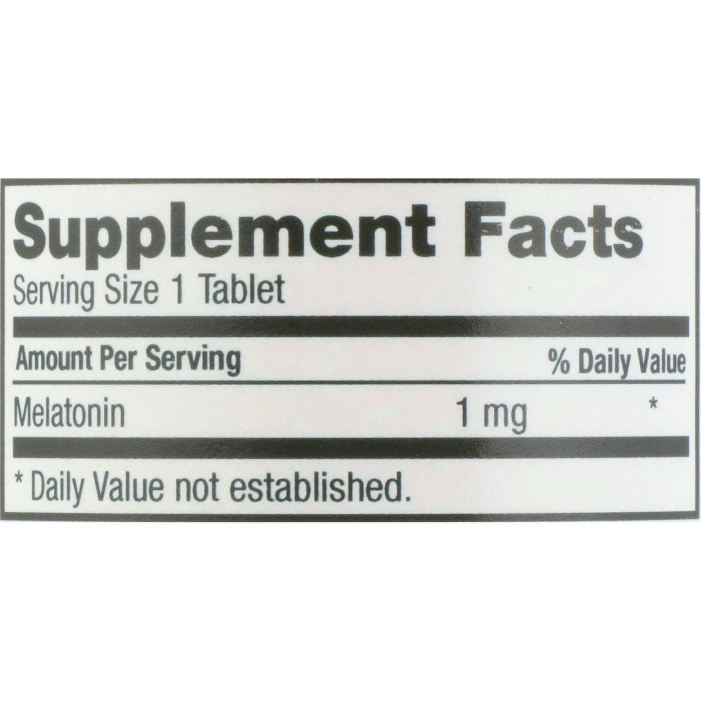 MELATONIN, TAB 1MG