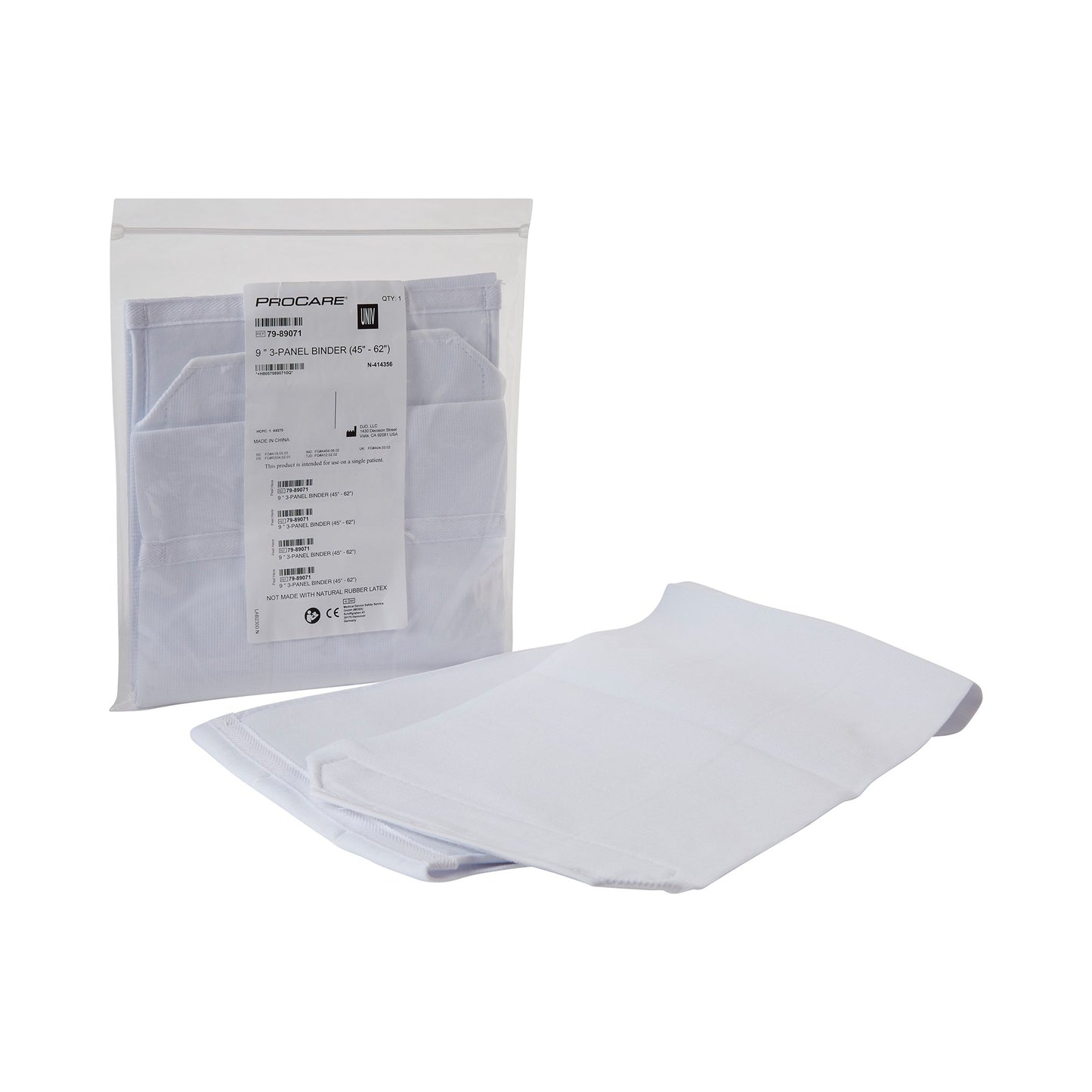 BINDER, 3PANEL 9" 45"-62" UNIVDJORTH
