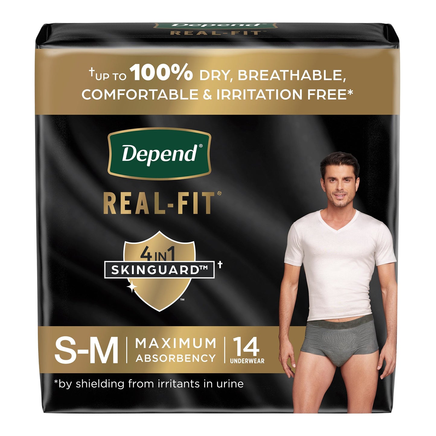 UNDERWEAR, DEPEND REALFIT MAXABSRB SM/MED