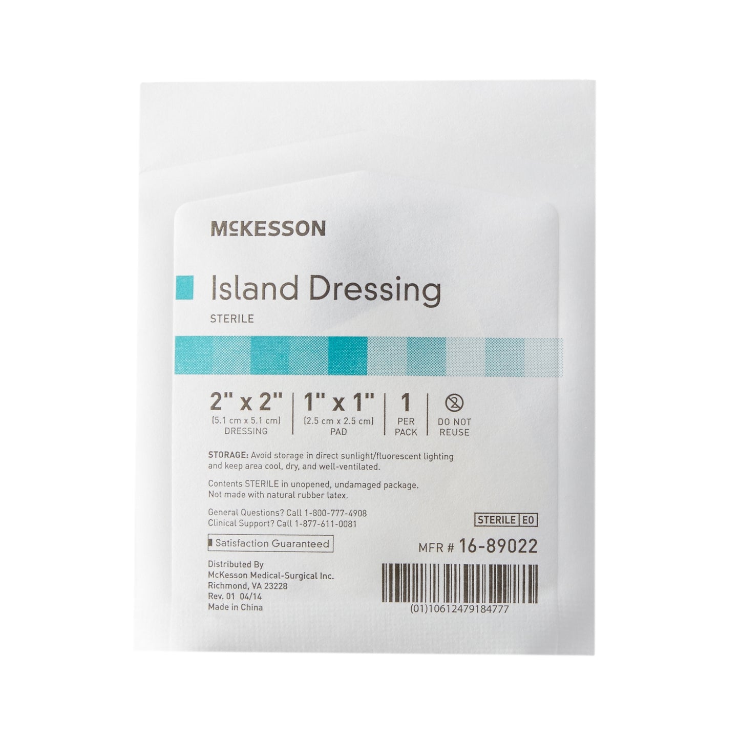 DRESSING, ISLAND BORDER-GAUZESTR LF 2X2"