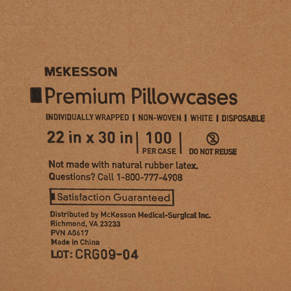 PILLOWCASE, DISP WHT 22X30