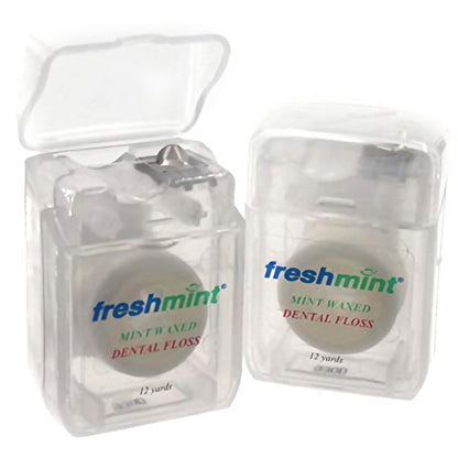 FLOSS, DENTAL WAXED MINT 12YDS
