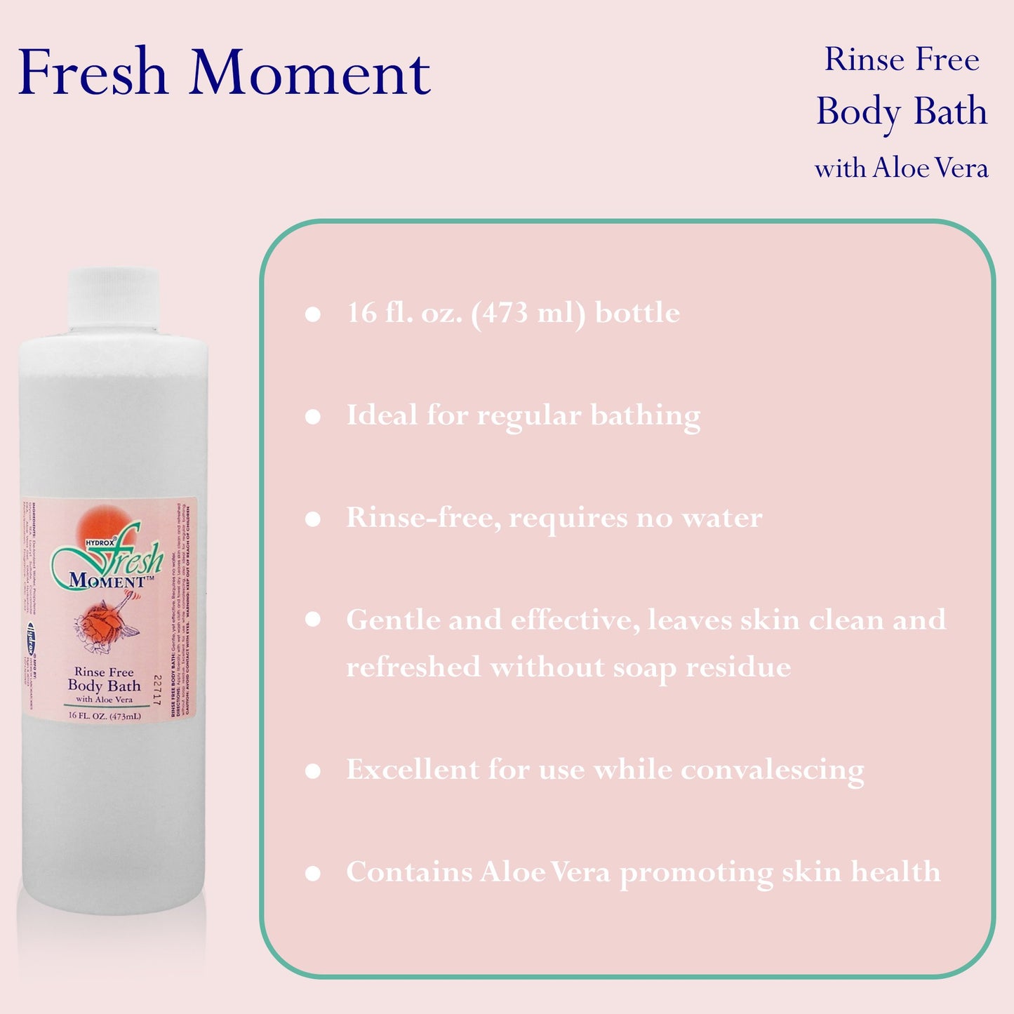 BODY WASH, RINSE FREE 16OZ