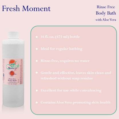 BODY WASH, RINSE FREE 16OZ
